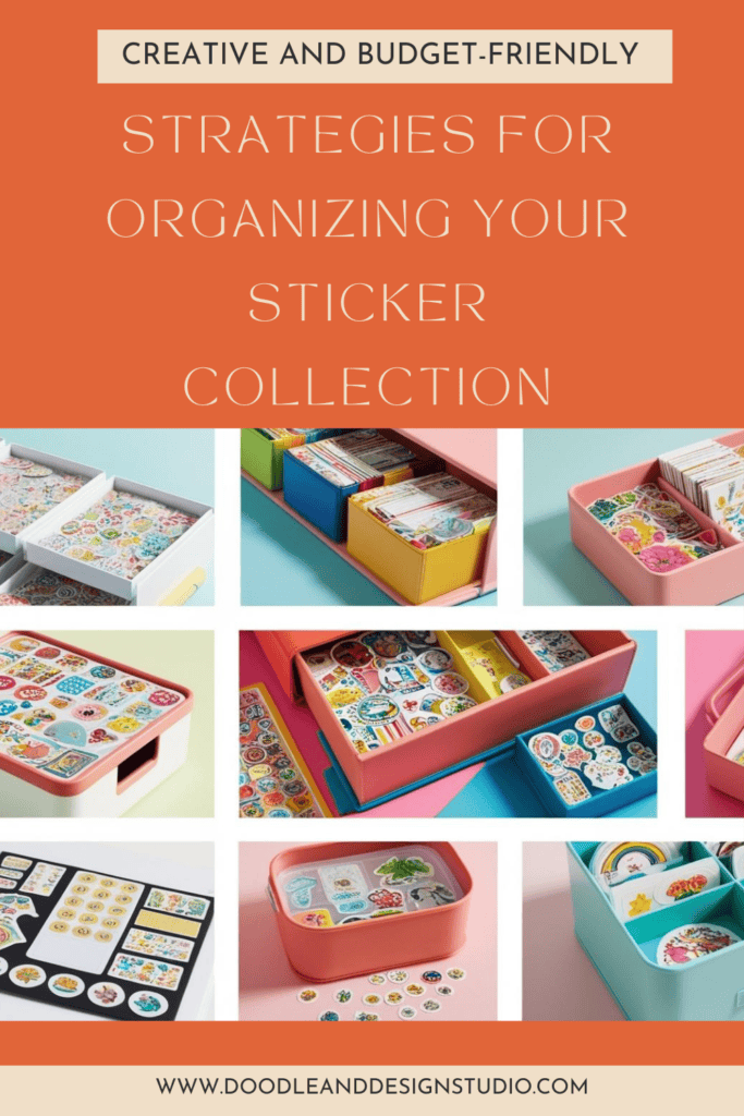 boxes storing your sticker collection, budget friendly and DIY
