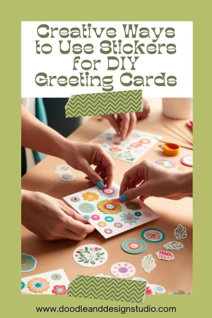 pinterest pin lime green creative ways to make diy greeting cards with stickers