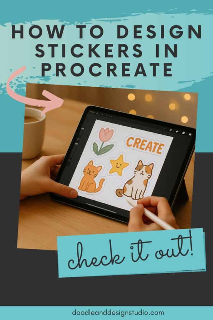 pinterest pin with ipad and stickers how to create stickers