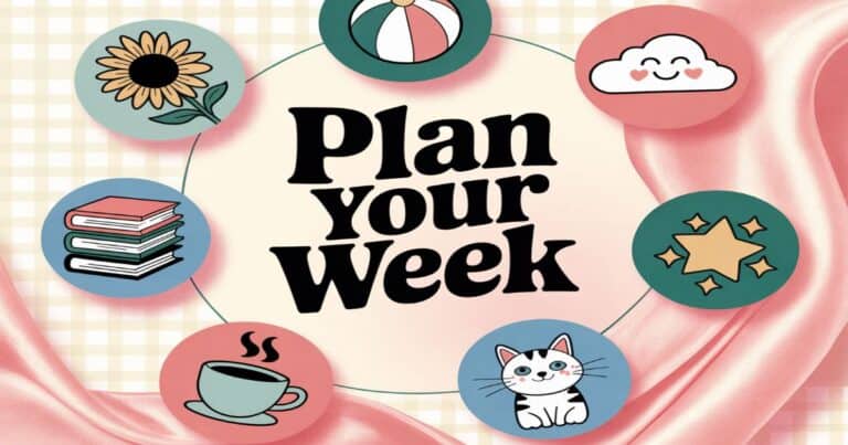 Picture decorated with cute calendar stickers