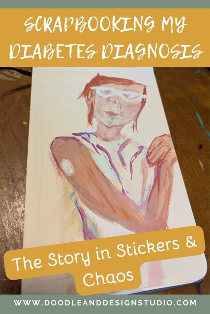 scrapbook storytelling my diabetes diagnosis pinterest pin